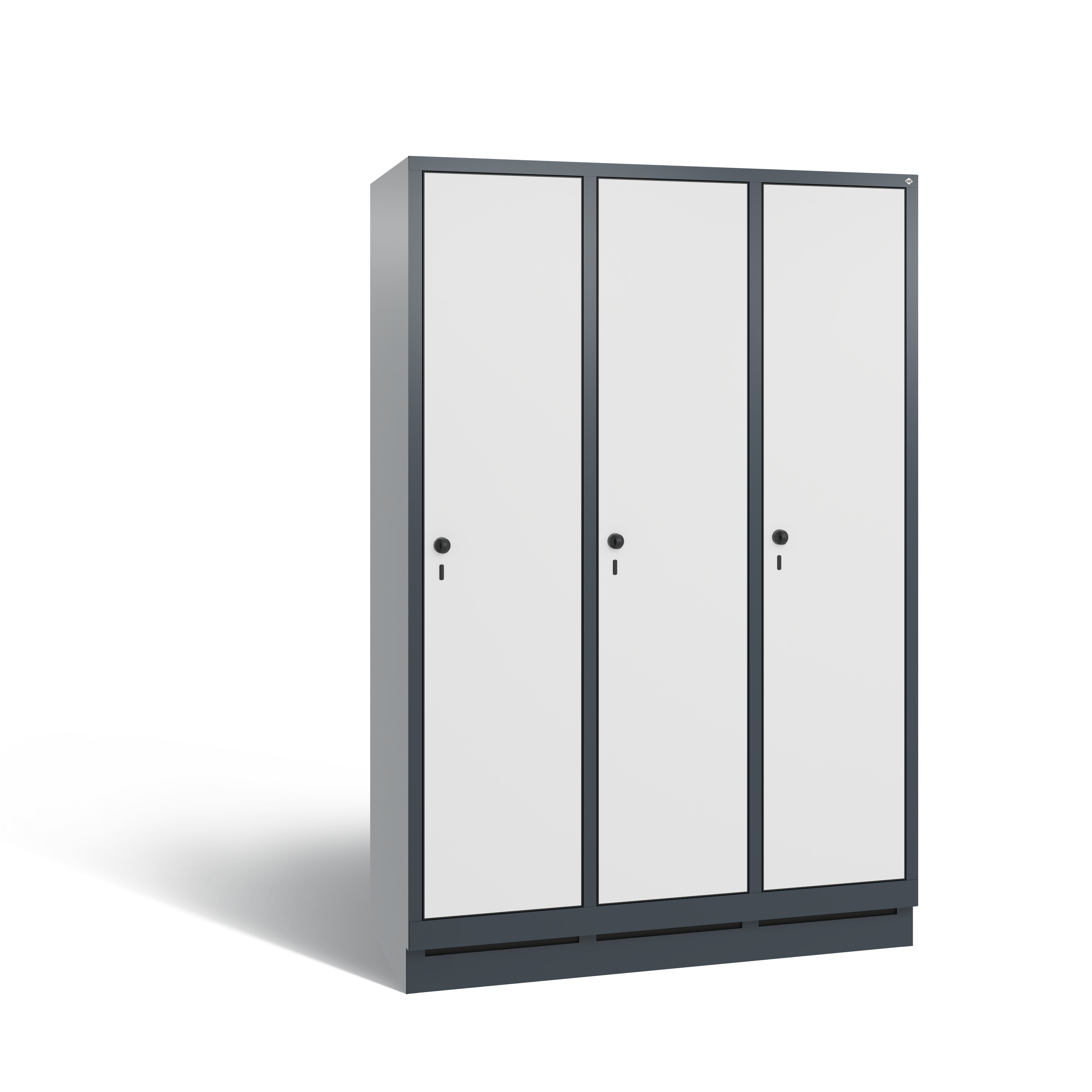 C+P Garderobenschrank Evolo, H1800xB1200xT500mm, 7016/MDF001