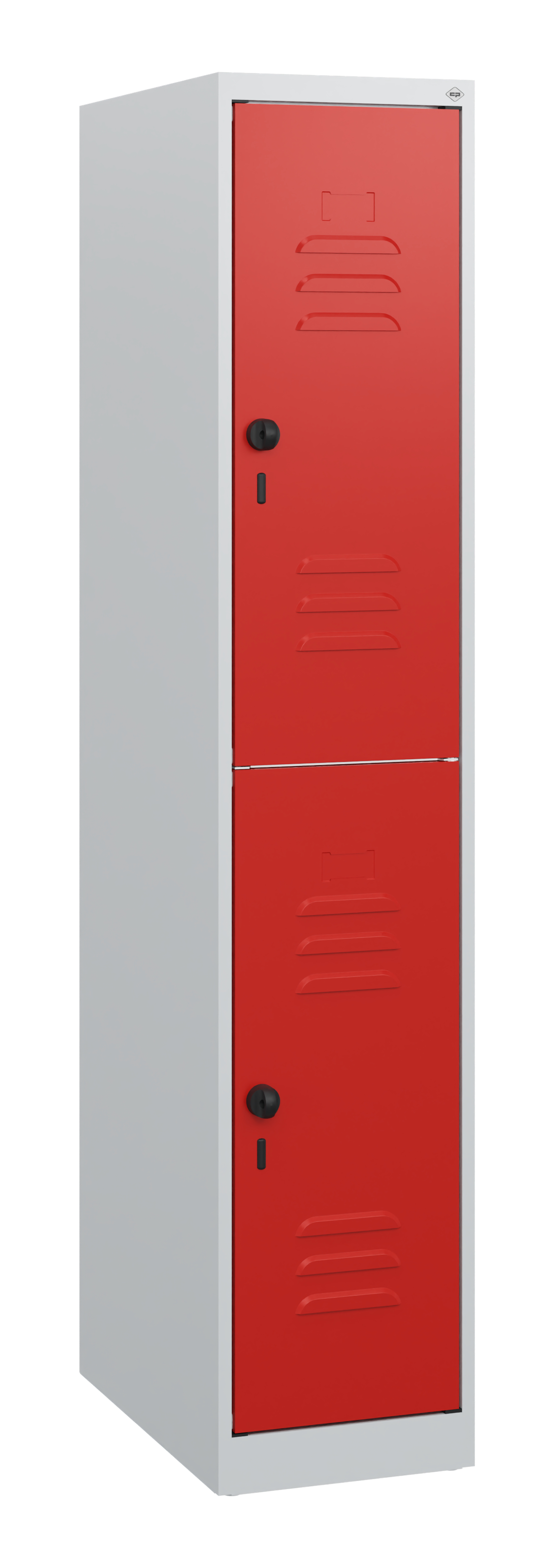 C+P Doppelstock-Spind Classic PLUS, 1 Abteil, 1530x300x500mm, 7035/3020