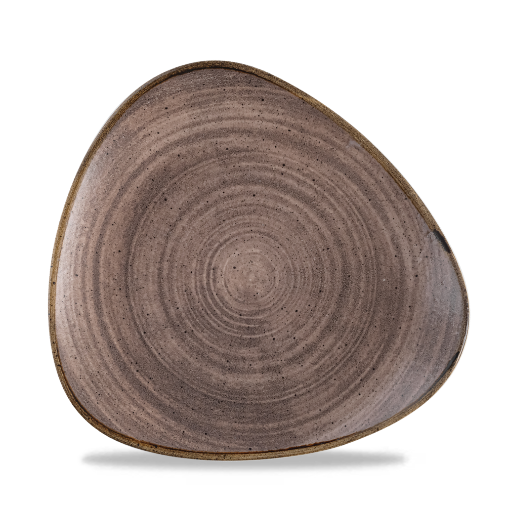 Churchill Stonecast Raw Brown Dreiecksteller 22,9cm, 12 Stück