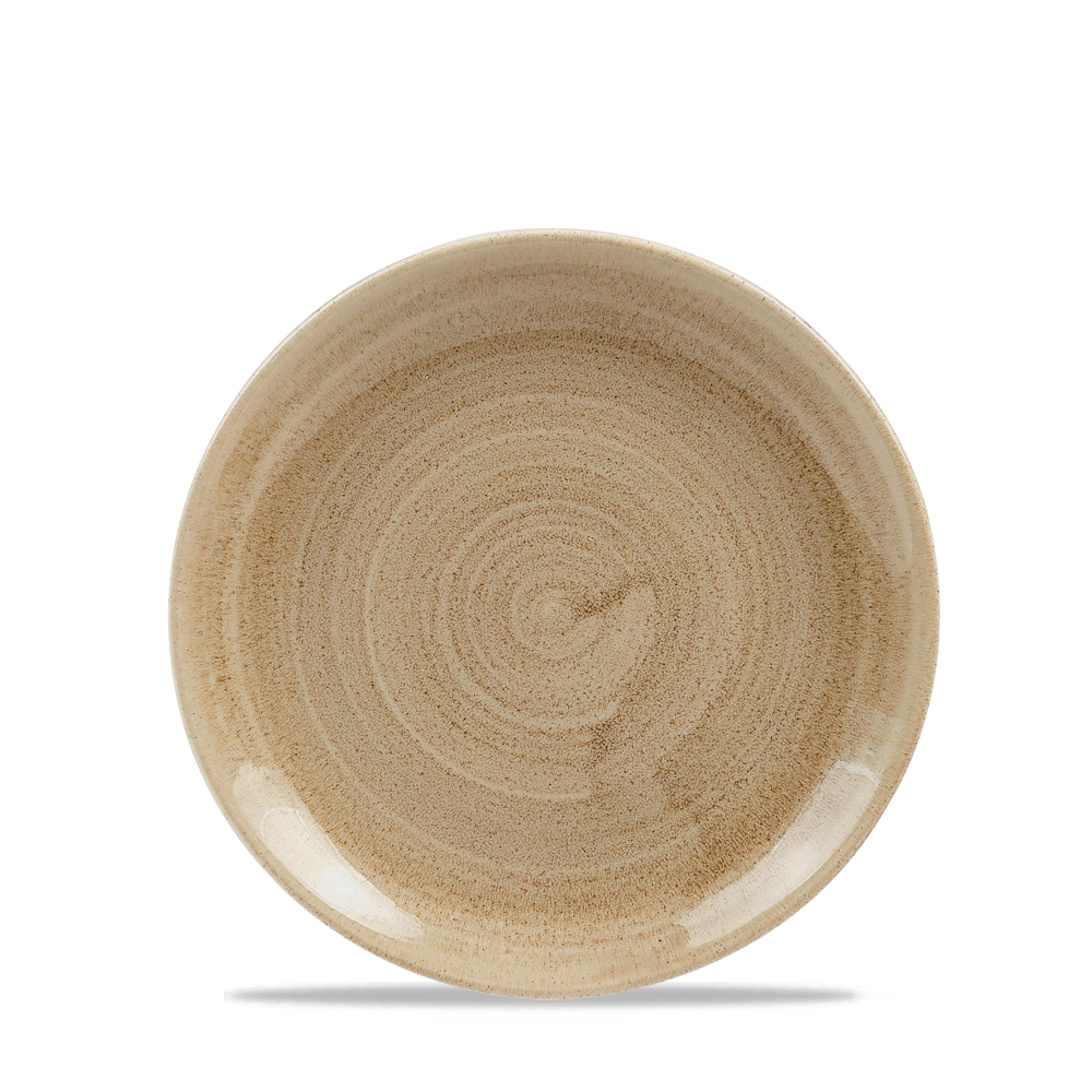 Churchill Super Vitrified Stonecast Patina Antique Taupe Flache Coup Teller, 16,5 cm, 12 Stück