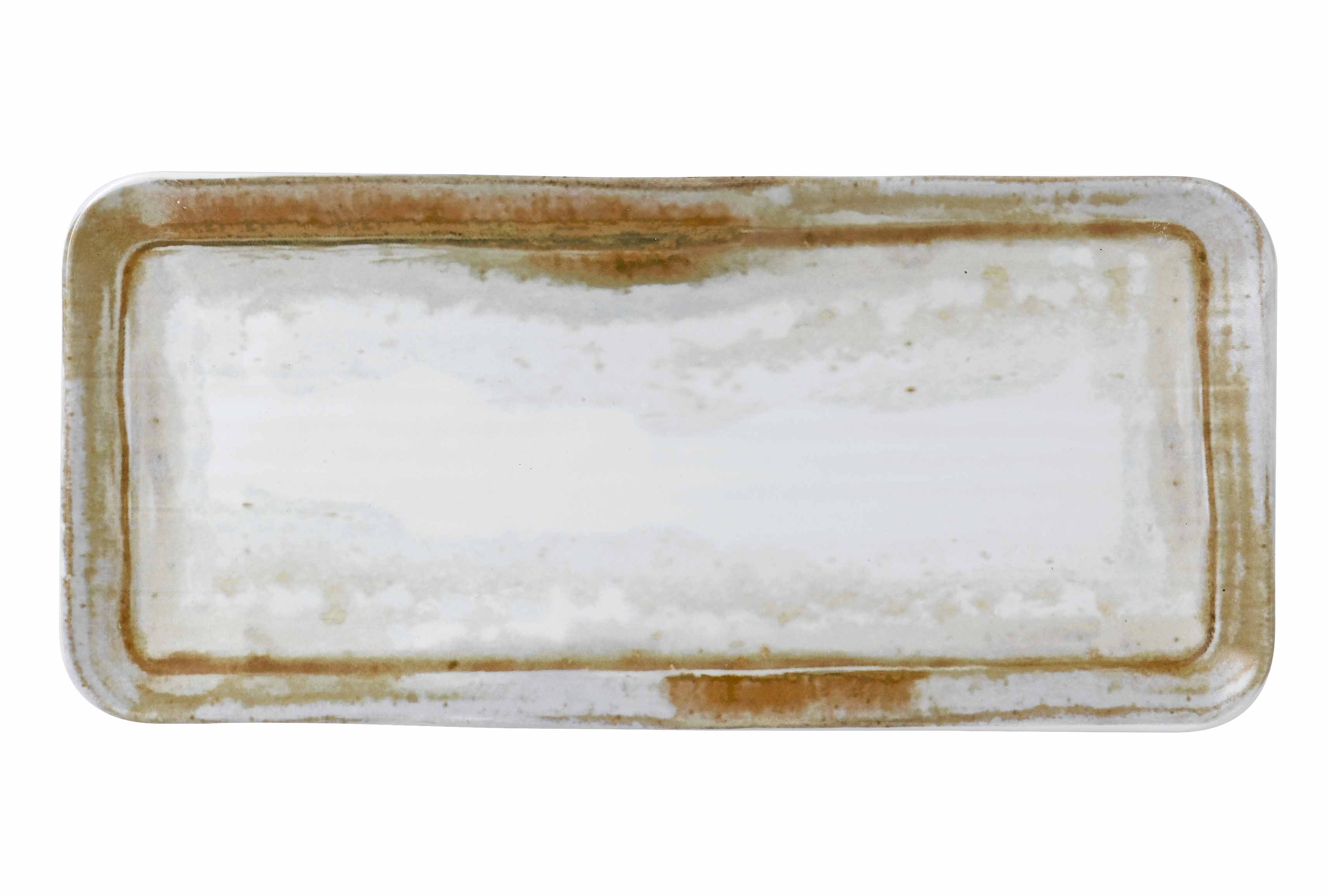 Dudson Finca Rechteckige organische Sandsteinplatte, 35x16 cm, langgezogen, 6 Stück