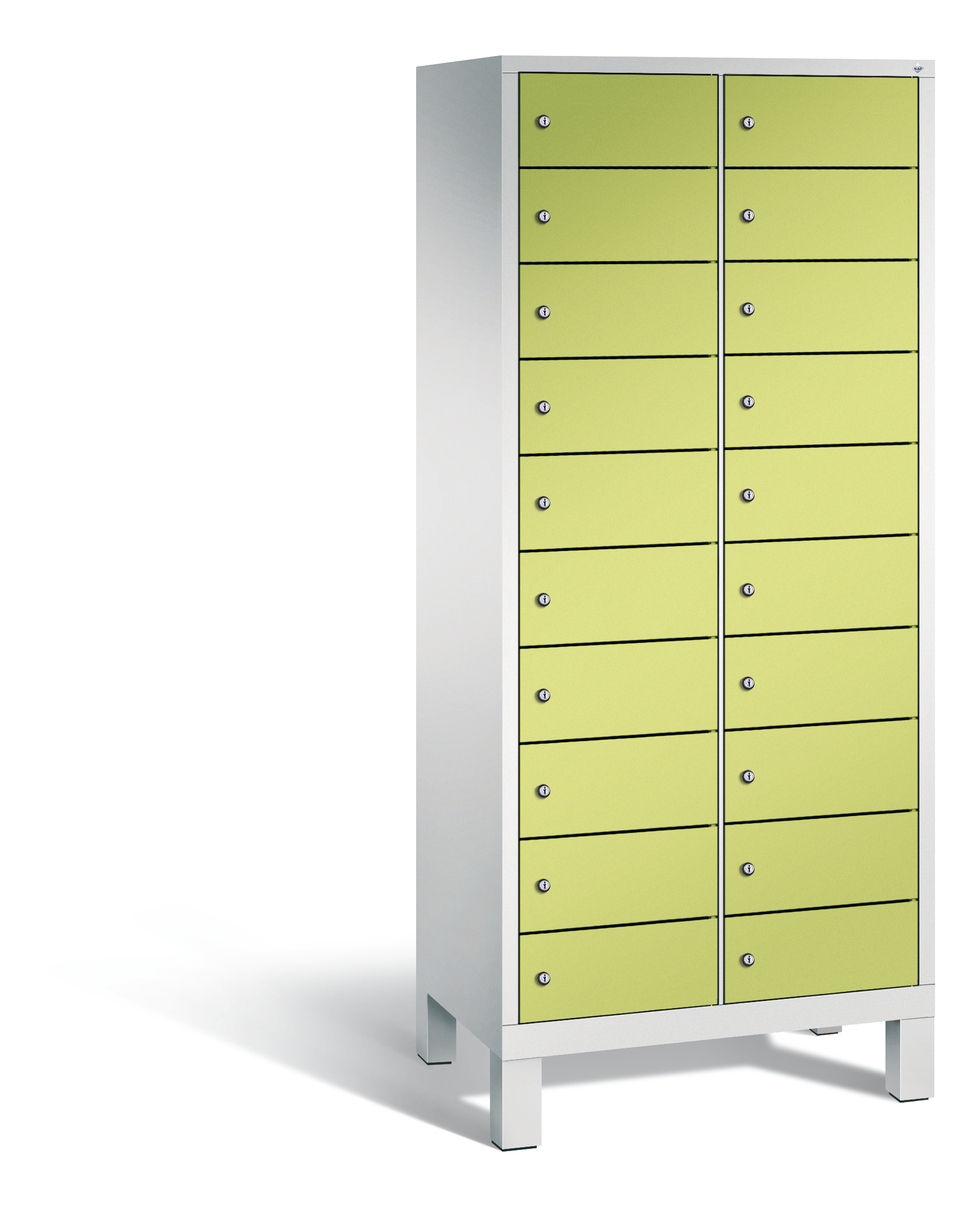 C+P Schließfachschrank Evolo, H1700xB810xT500mm, 7035/0024