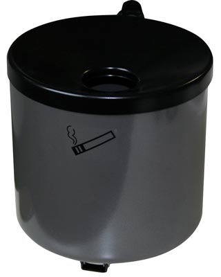 Wandascher, Volumen, 2,4 Liter, Durchm.xH 150x145 mm, Stahlblech graphit