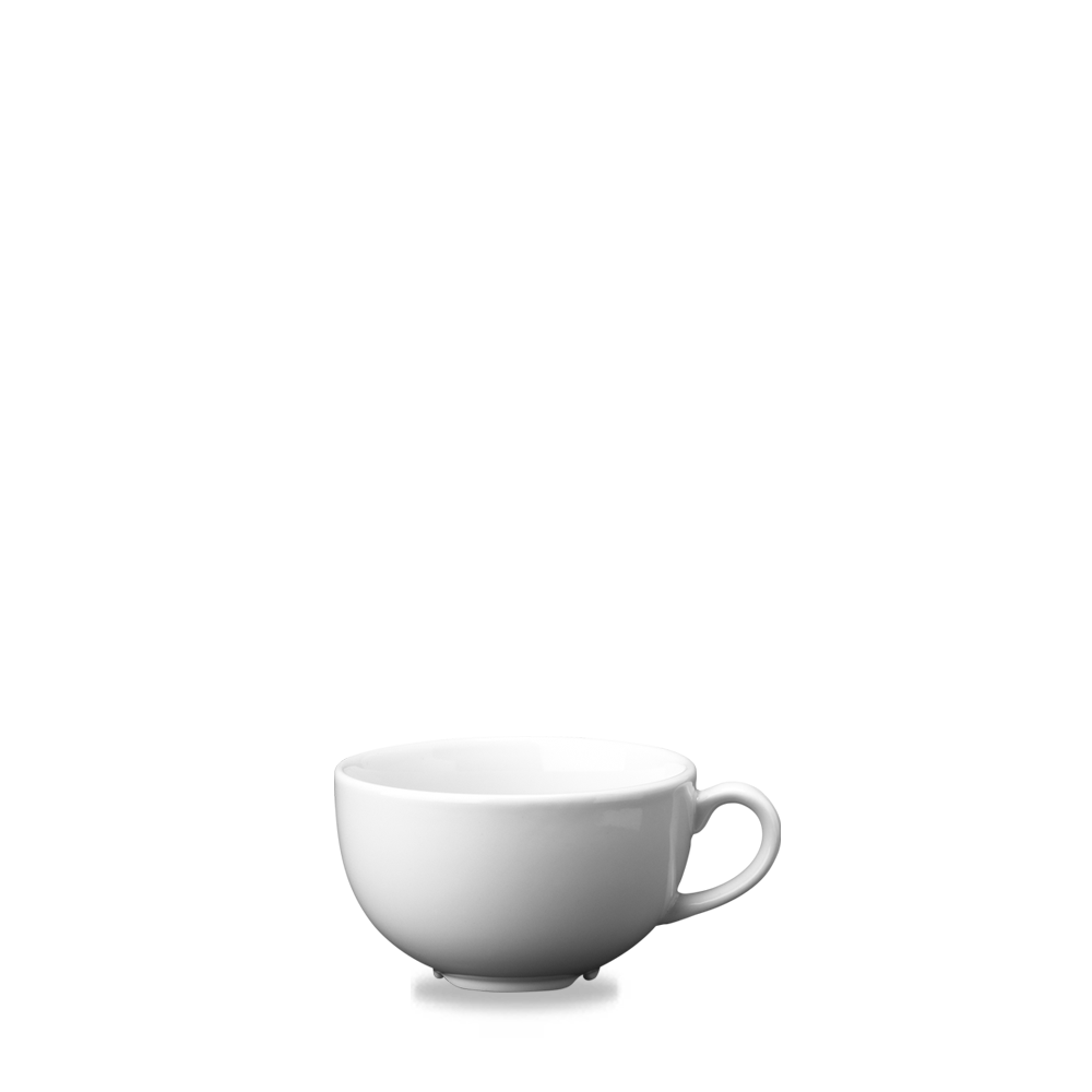 Churchill Super Vitrified Snack Attack Cappuccino Tasse 22,7Cl, 24 Stück, Weiß, Rund