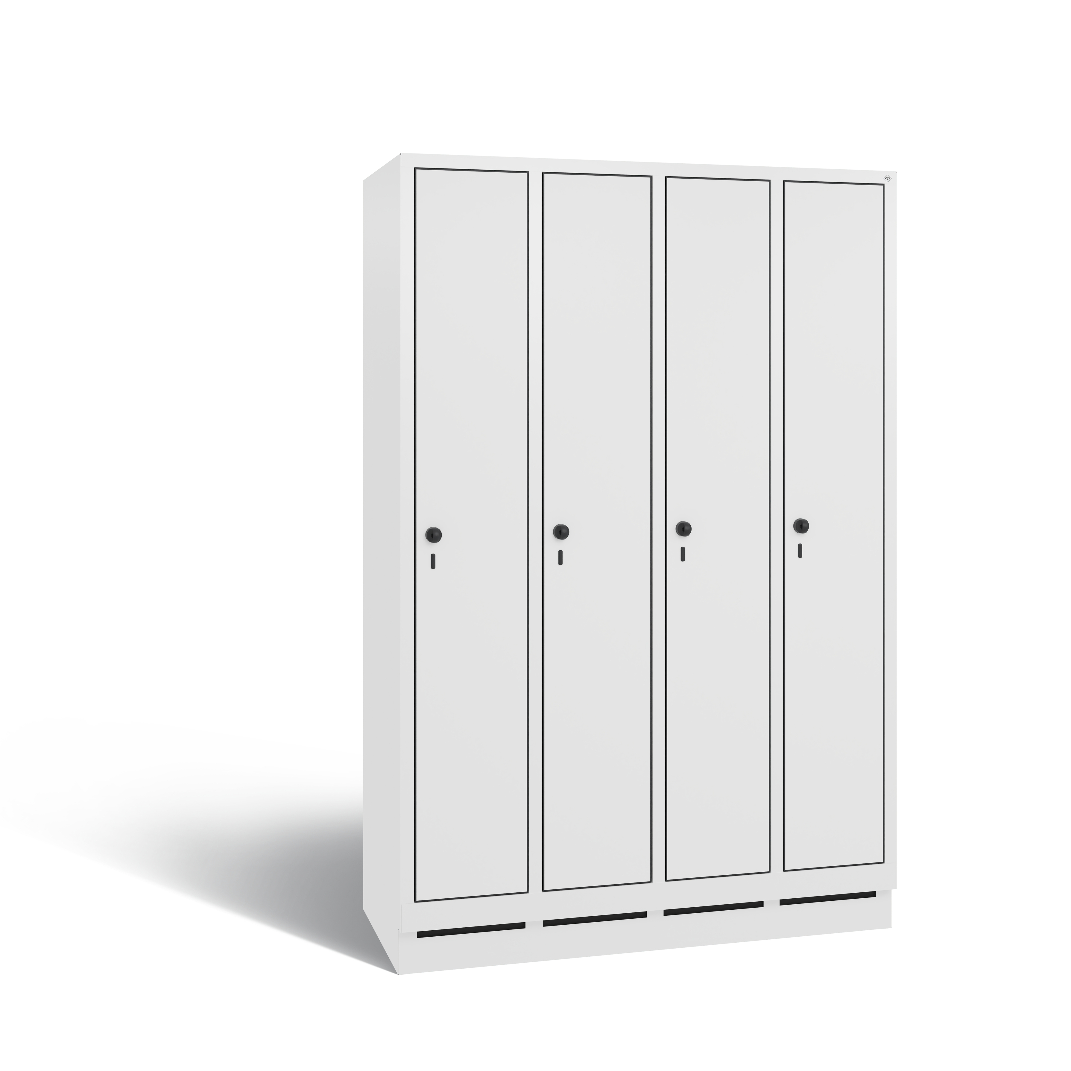 C+P Garderobenschrank Evolo, H1800xB1190xT500mm, 9016/MDF001