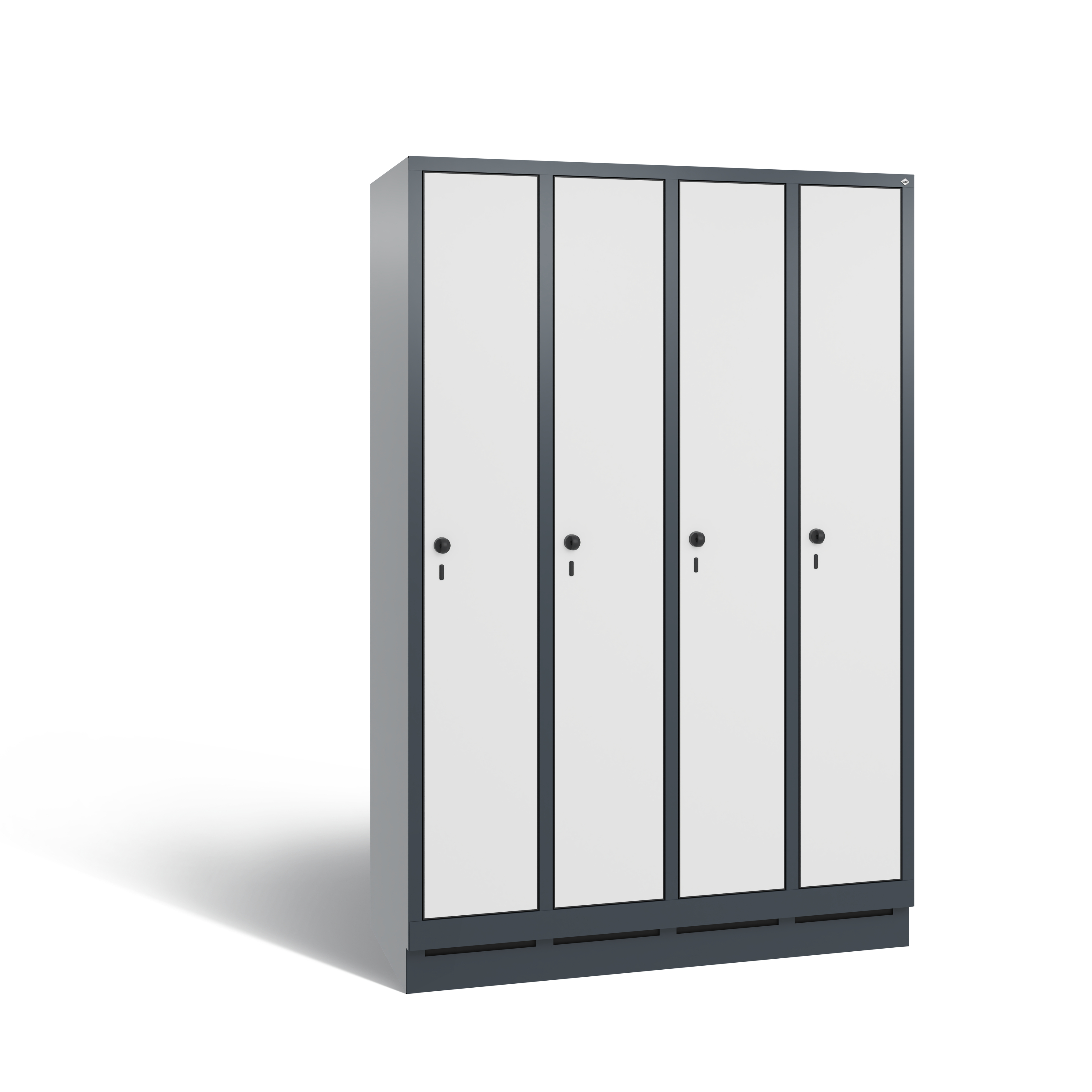 C+P Garderobenschrank Evolo, H1800xB1190xT500mm, 7016/MDF001