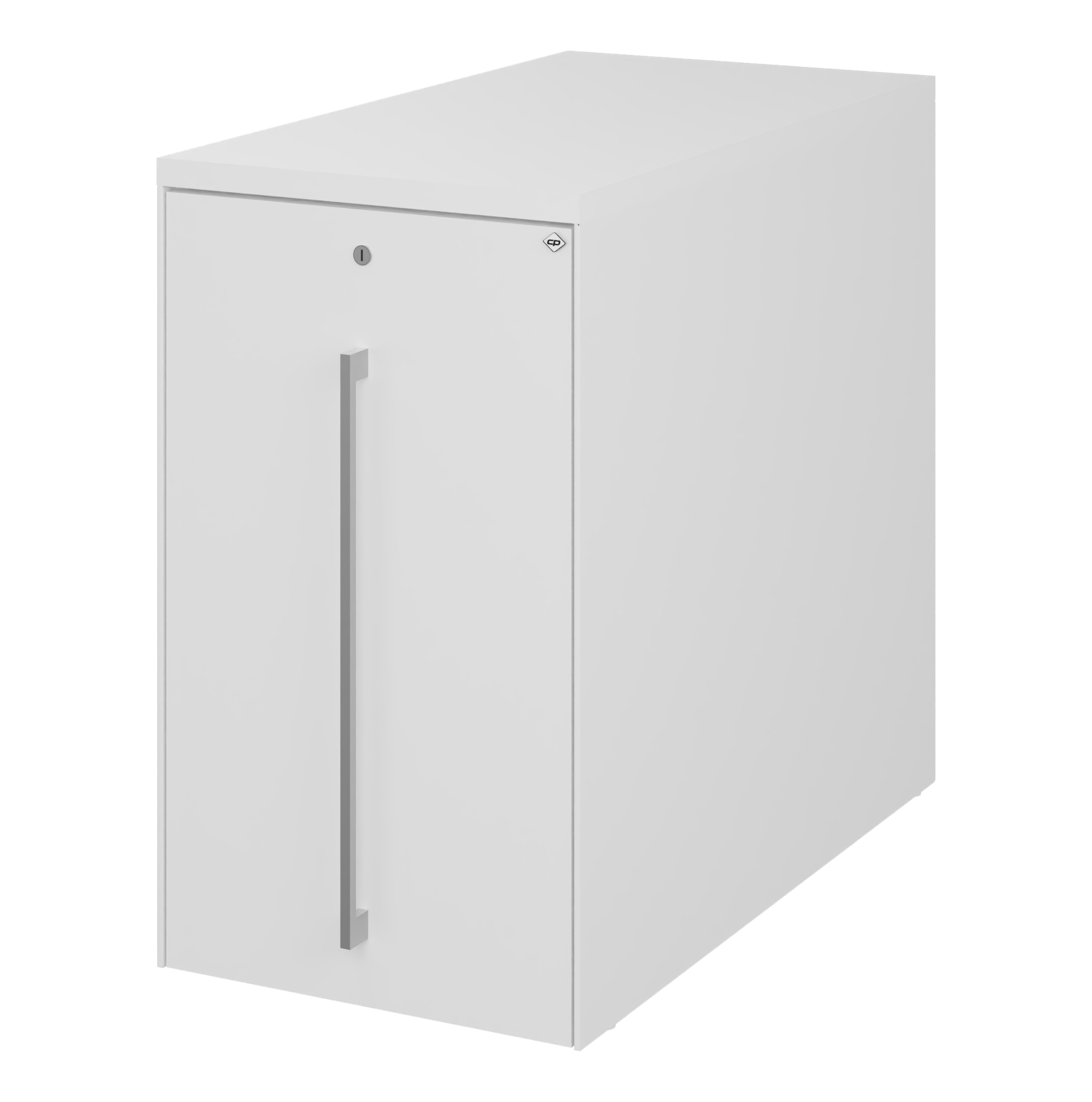 C+P Auszugschrank in Schreibtischhöhe Asisto, H740B430T800 mm, 9016/9016