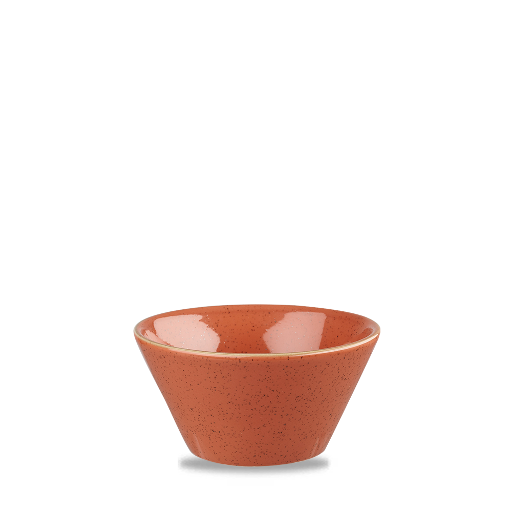 Churchill Super Vitrified Stonecast Orange Snack Bowl 34Cl, 12 Stück, Gewürzorange, Rund
