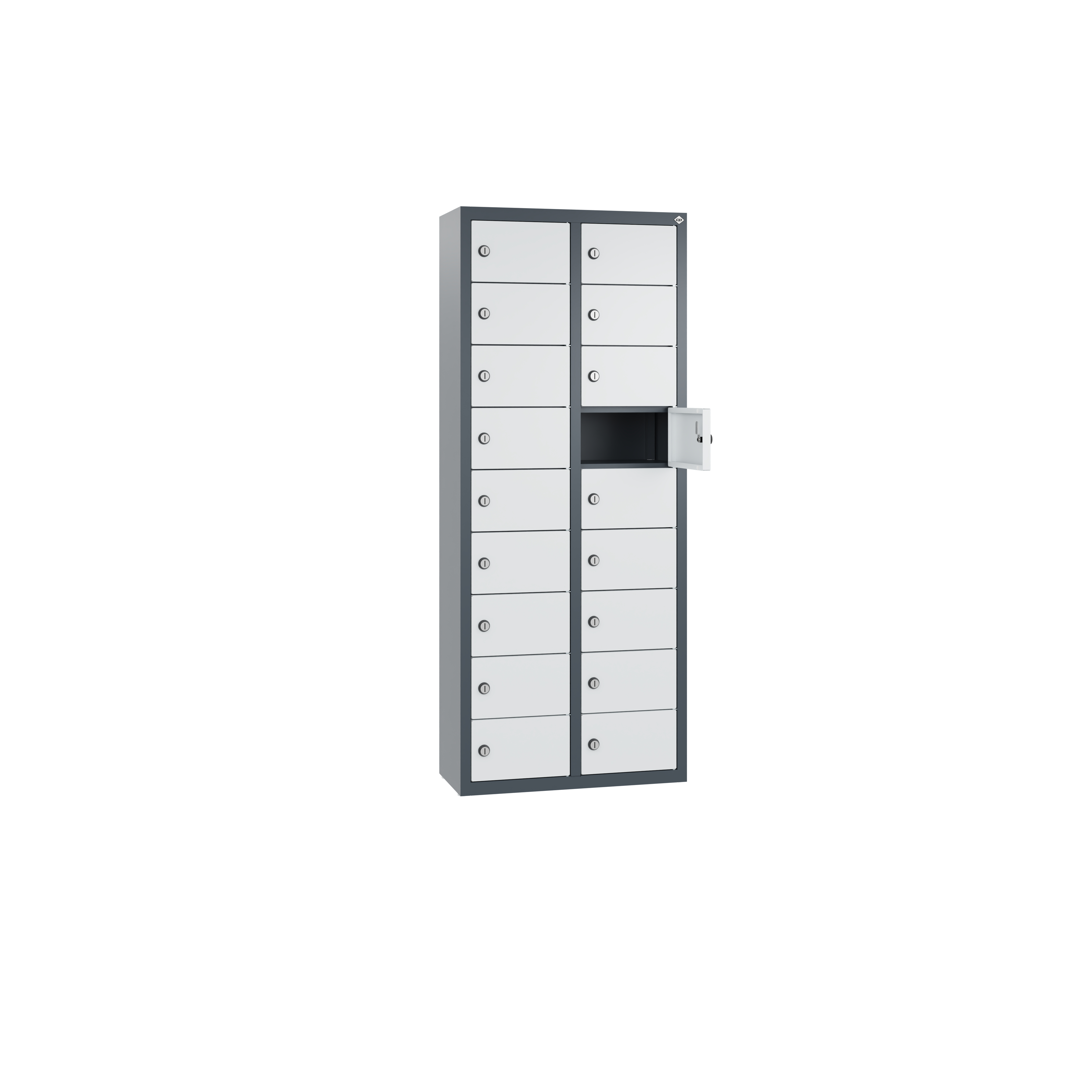 C+P Kleingefachschrank Intro, H1130xB460xT200mm, 7016/7035