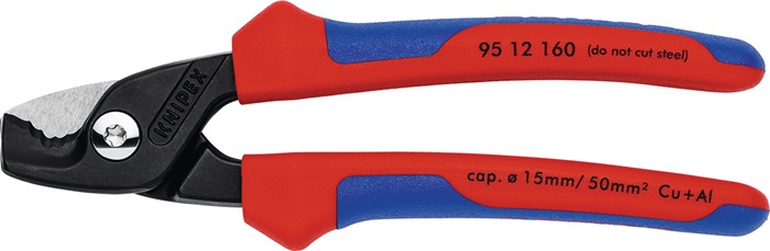 Kabelschere L.160mm Mehrkomp.-Hüllen KNIPEX