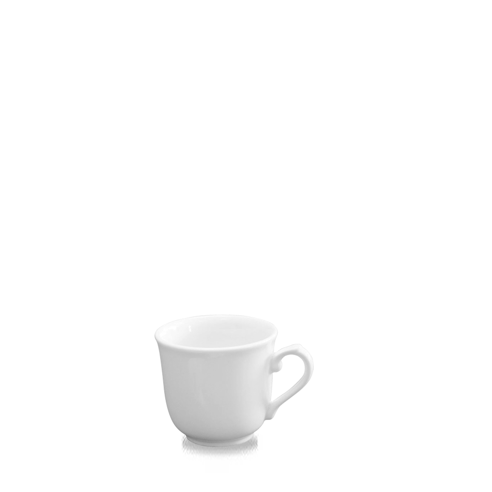 Churchill Super Vitrified Sandringham Elegant Kaffee Tasse 21Cl, 24 Stück, Weiß