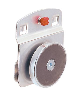 Magnethalter, Durchm. 40 mm, ähnlich RAL 9006 aluminium