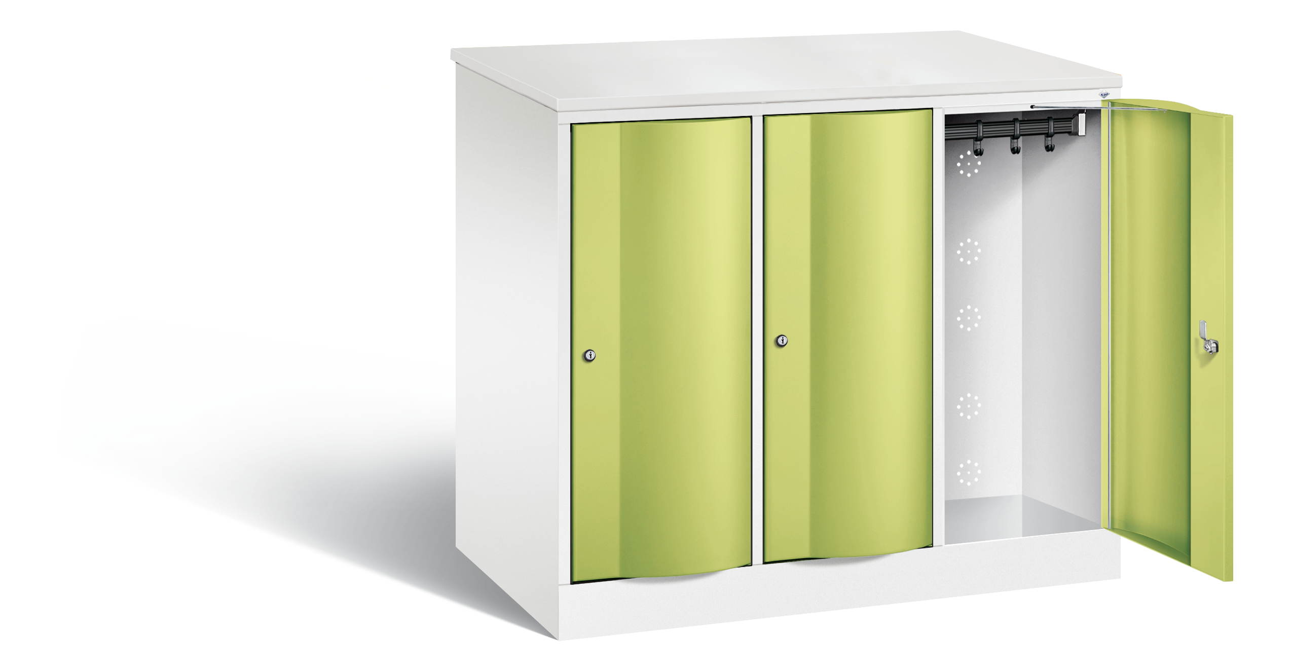  C+P XL-Schließfachschrank Resisto, H1077xB1148xT640mm, 9016/0024