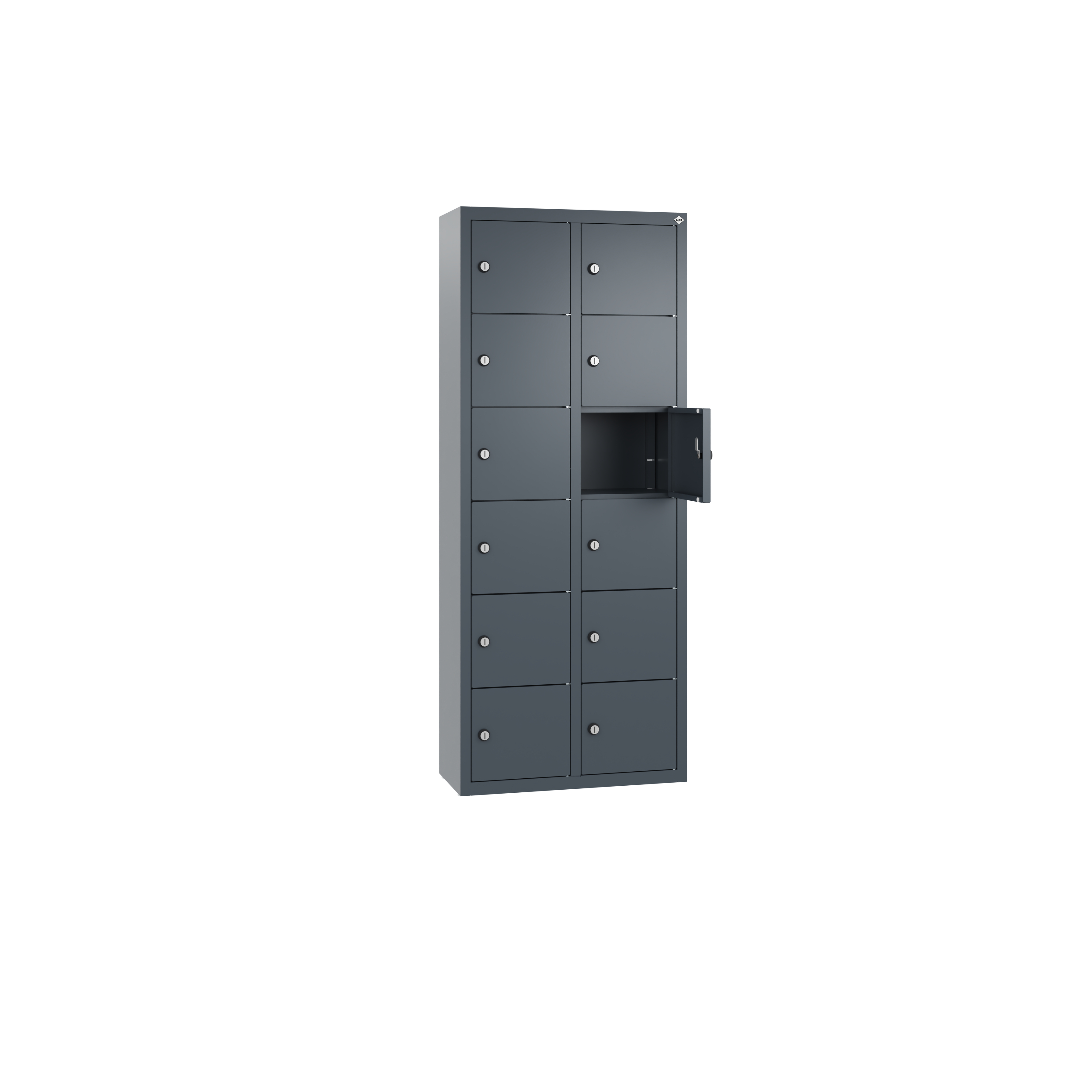C+P Kleingefachschrank Intro, H1130xB460xT200mm, 7016/7016