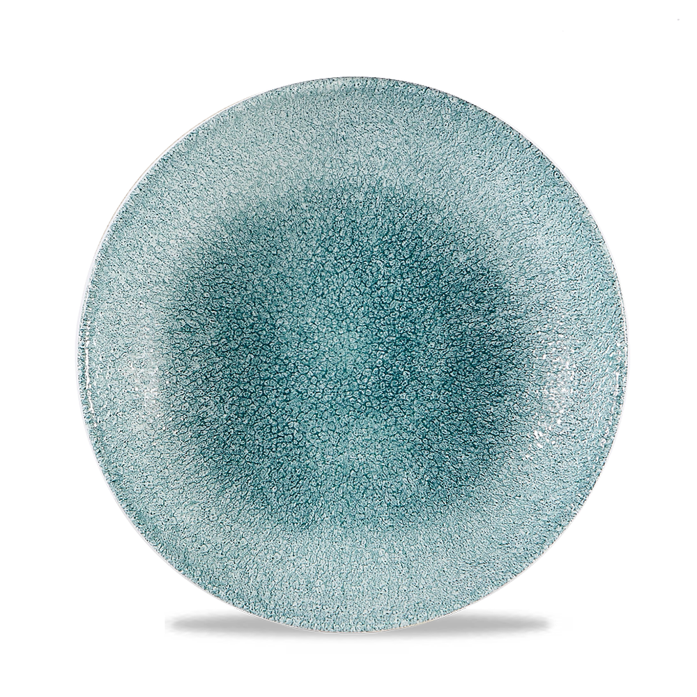 Churchill Super Vitrified Studio Prints Raku Jade Green Teller Tief Coup 24,8cm, 12 Stück