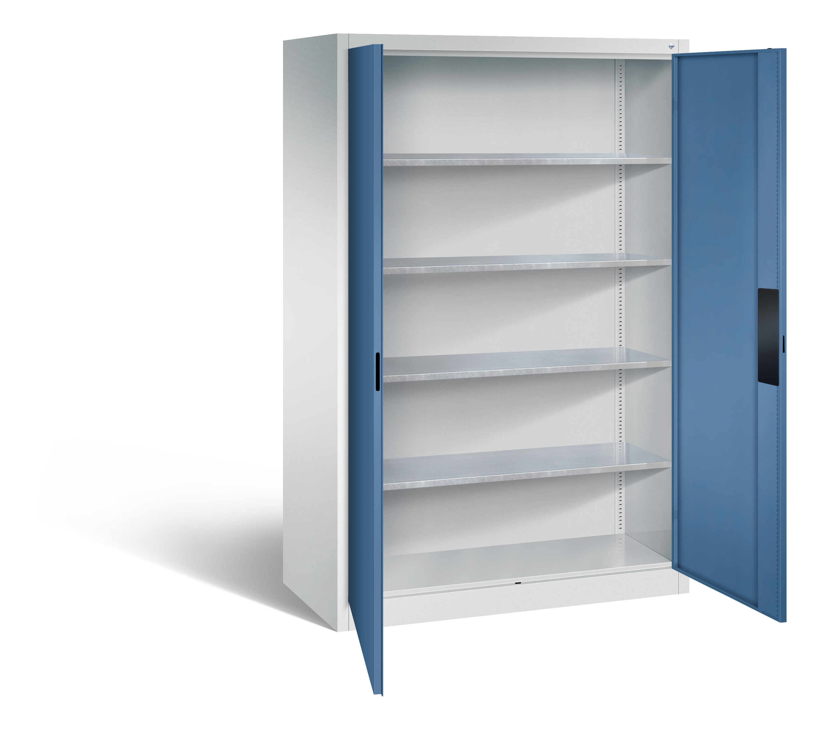 C+P Flügeltürenschrank Acurado, H1950xB1200xT600mm, 7035/5023