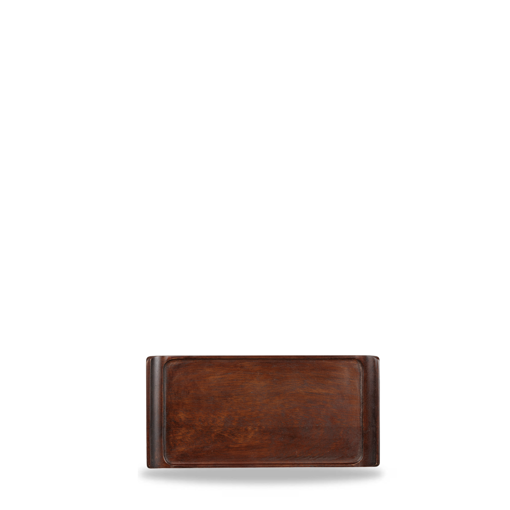 Churchill Alchemy Buffet Trays & Covers - Holztablett 30x14,5cm, 6 Stück aus braunem Akazienholz, rechteckig