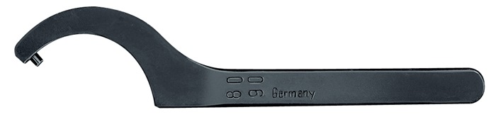 Hakenschlüssel m.Zapfen DIN 1810 B f.Muttern-Außen-Ø 95-100mm Zapfen-Ø 8,0mm