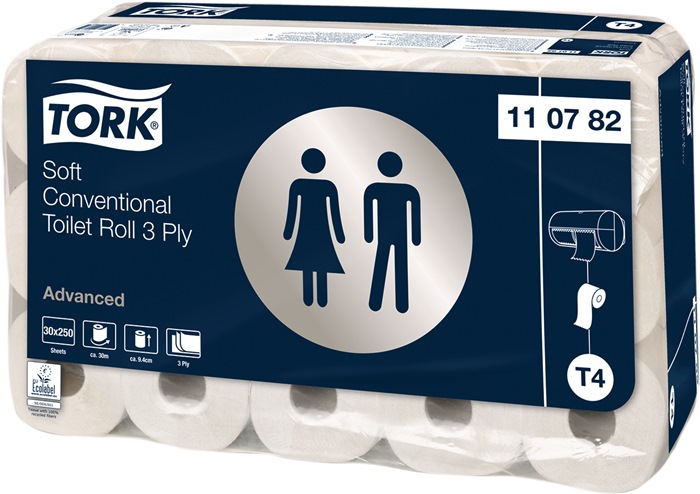 Toilettenpapier TORK Advanced · 110782 3-lagig,Dekorprägung TORK