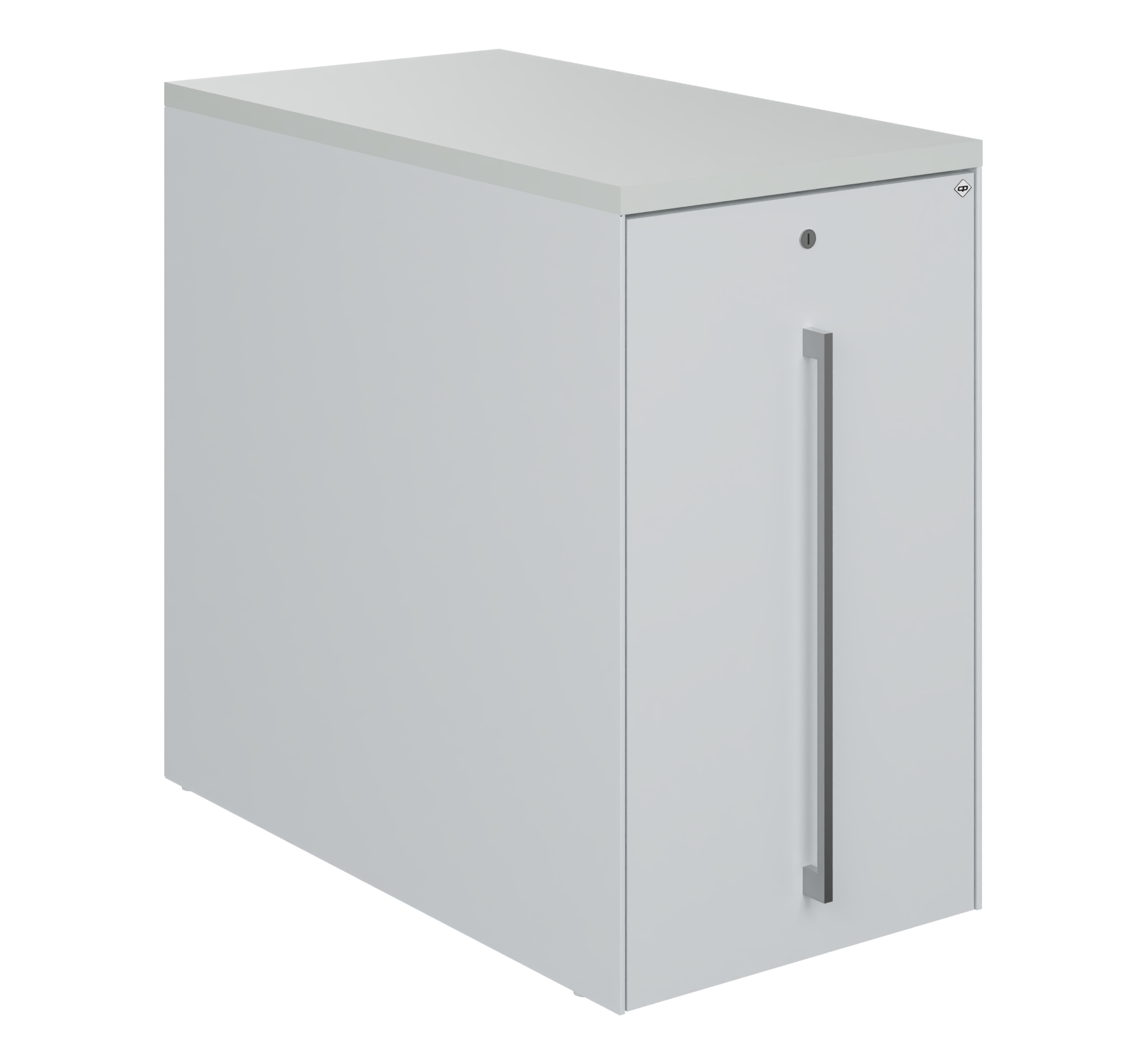 C+P Auszugschrank in Schreibtischhöhe Asisto, H740B430T800 mm, 7035/7035