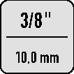 Steckschlüsselsatz IN 30 LKM 10-tlg.3/8 Zoll 4-10mm f.i6-KT.-Schr.GEDORE