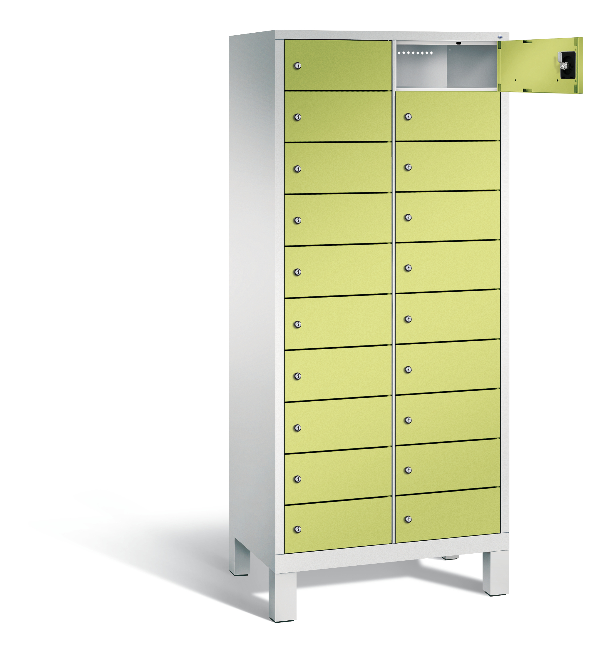 C+P Schließfachschrank Evolo, H1700xB810xT500mm, 7035/0024
