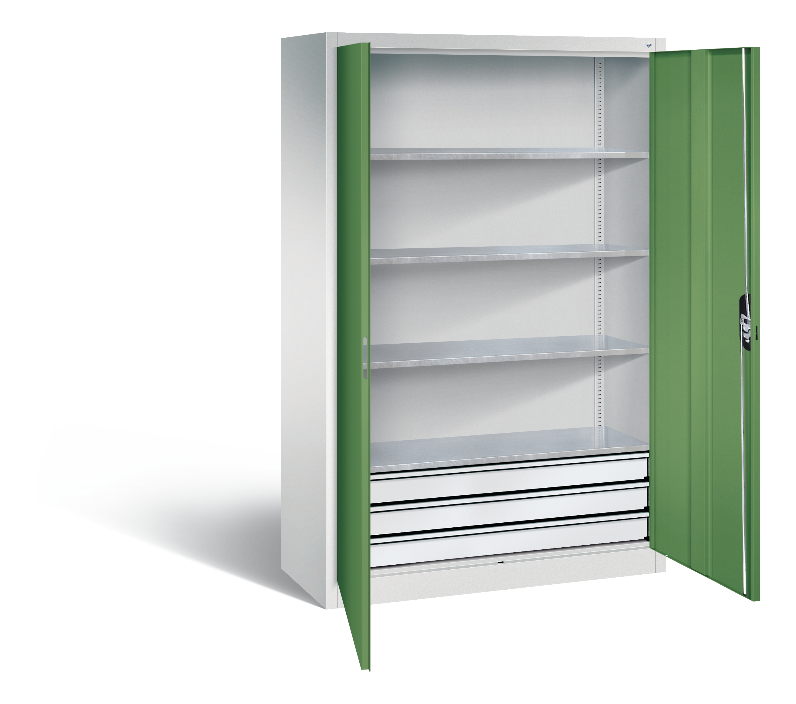 C+P Werkzeugschrank Acurado, H1950xB1200xT500mm, 7035/6011