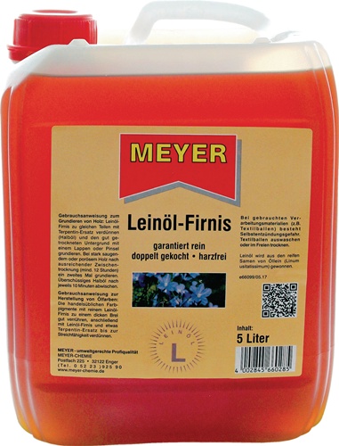 Leinöl-Firnis honigfarben 5l Kanister MEYER
