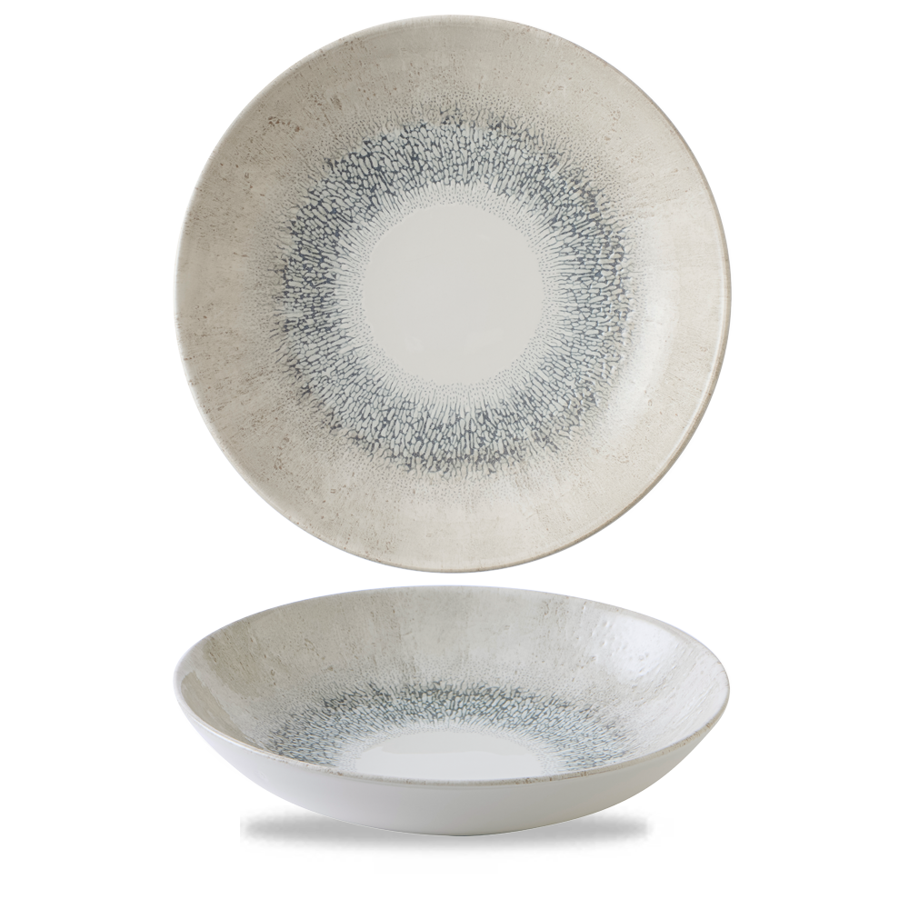 Churchill Fusion Grey Teller Tief Coup 24.8Cm, 12 Stück