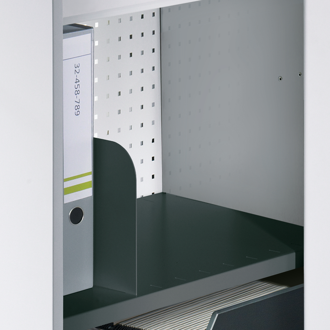 C+P Auszugschrank in Stehhöhe Asisto, H1259B430T800 mm, 7035/7035