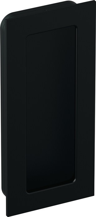 Schiebetürmuschel 544.54B120 PA 90 tiefschwarz ma matt rechteck.TS ab 17mm