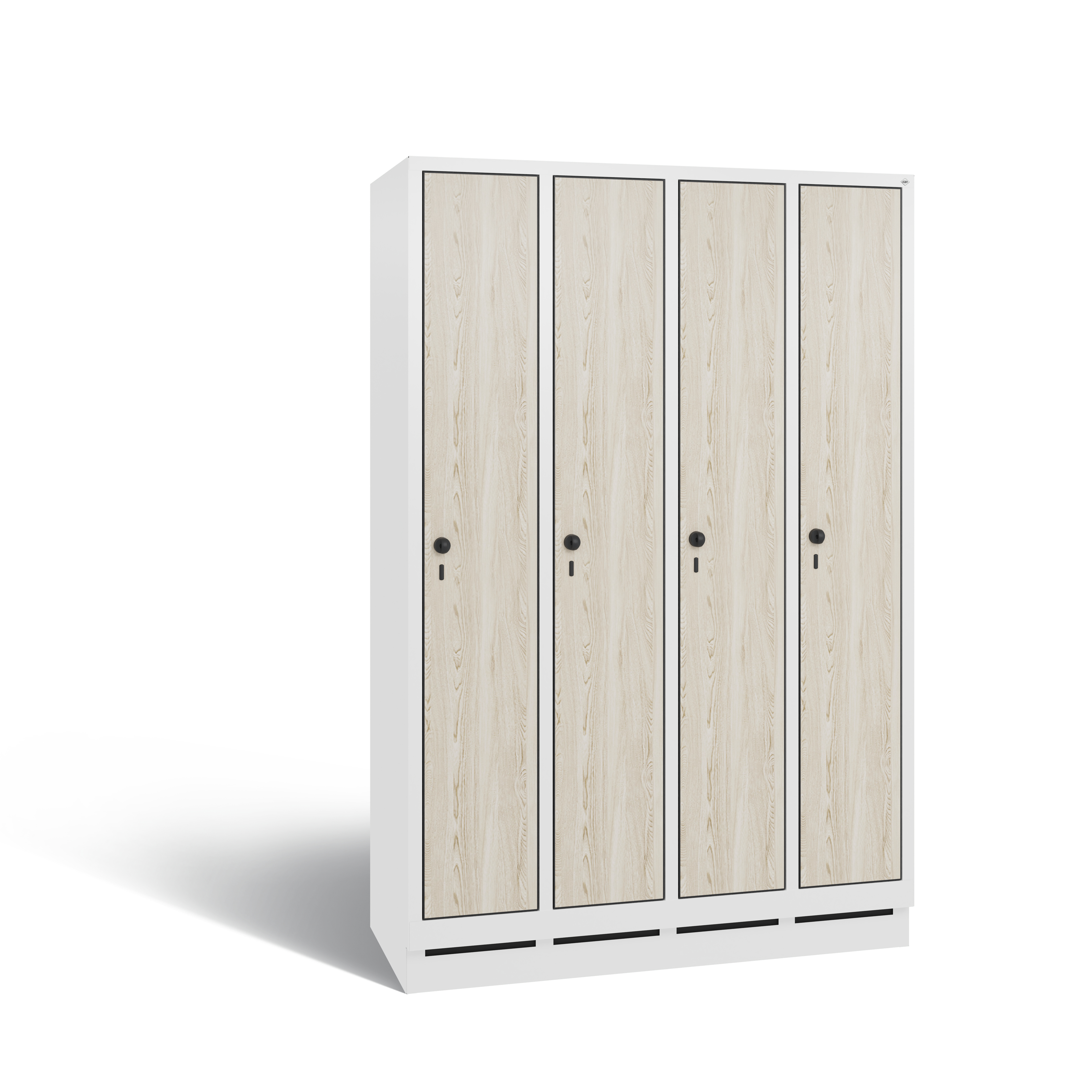 C+P Garderobenschrank Evolo, H1800xB1190xT500mm, 9016/MDF031