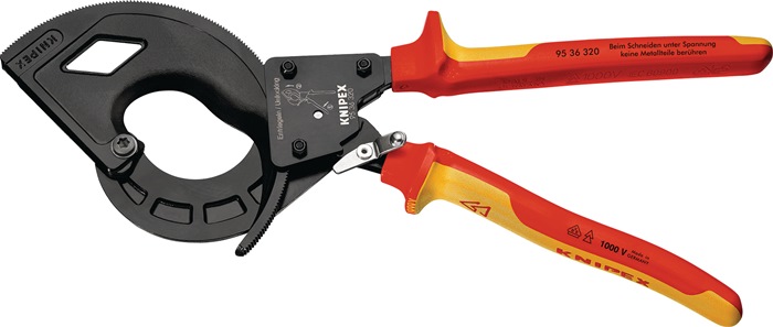 Kabelschneider Gesamt-L.320mm max.60 (600 mm²)mm pol.Mehrkomp.-Hüllen VDE KNIPEX