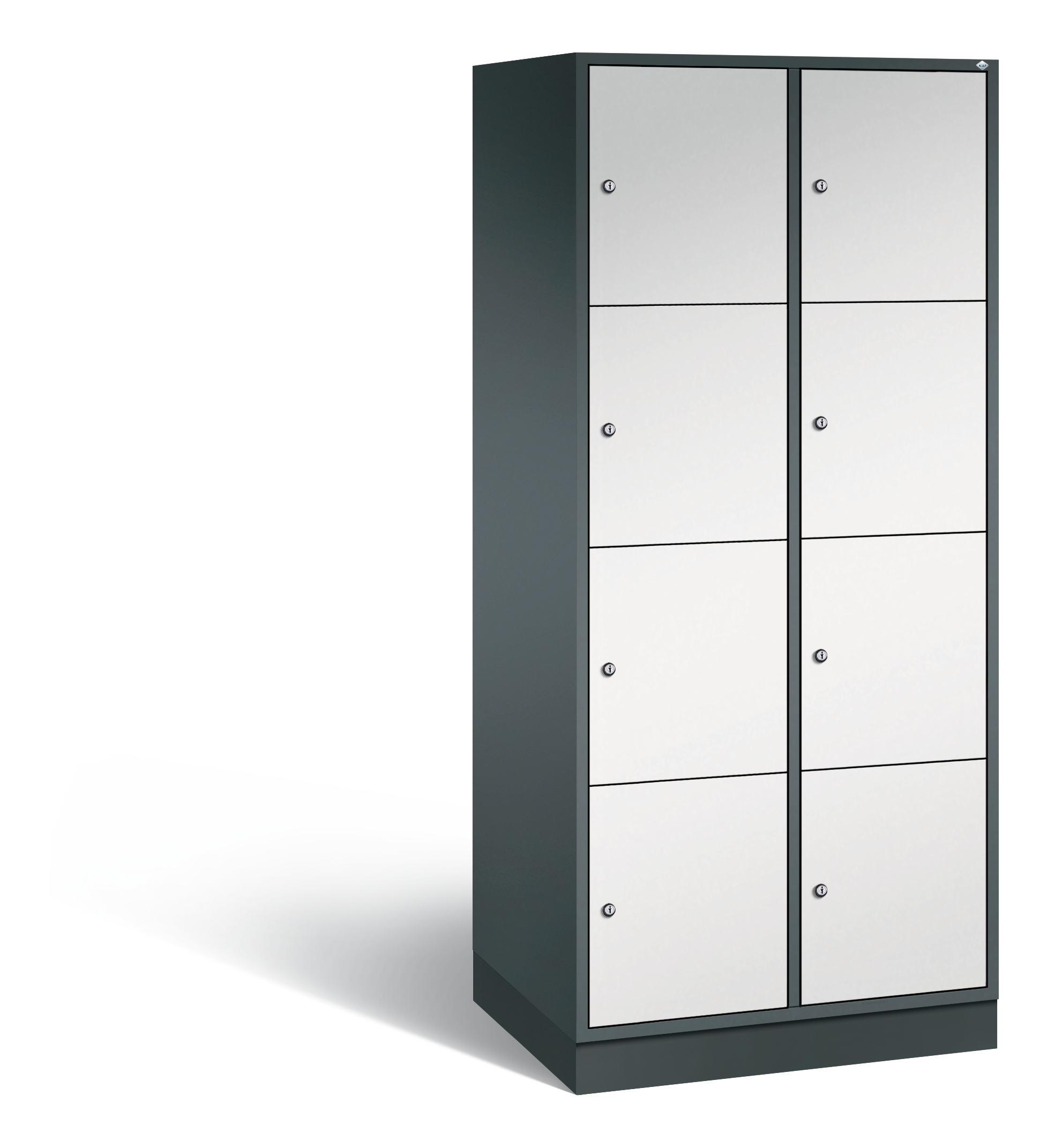 C+P XL-Schließfachschrank Intro, H1950xB820xT590mm, 7016/7035