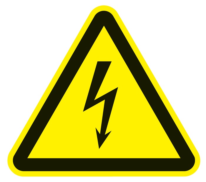 Warnzeichen ASR A1.3/DIN EN ISO 7010 200mm Warnung vor Spannung Ku.