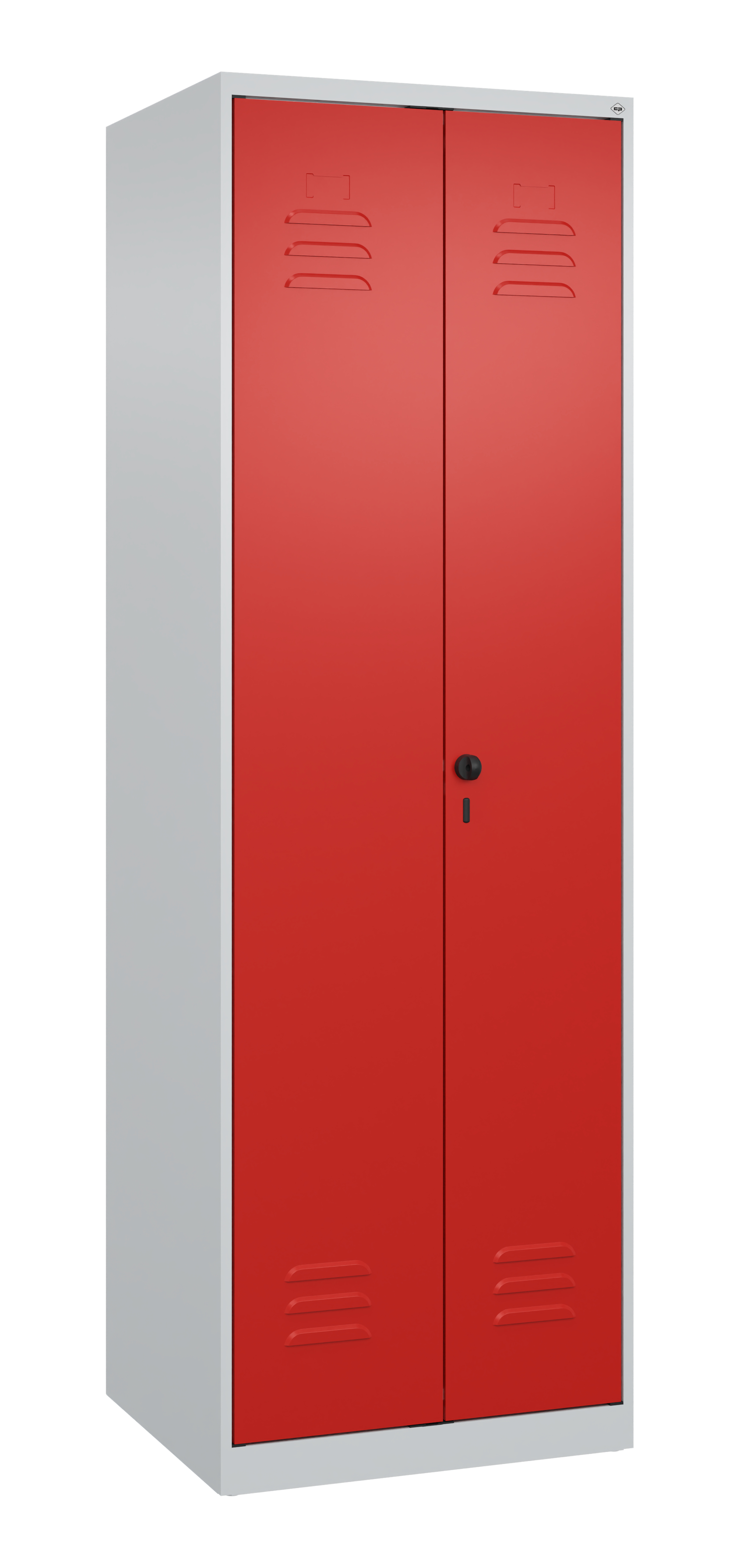 C+P Putzmittel-Spind Classic PLUS, 2 Abteile, 1850x600x500mm, 7035/3020