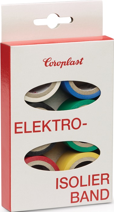 Elektroisolierband-Set 302 6-tlg.L.je 3,3m B.19mm Ktr.COROPLAST