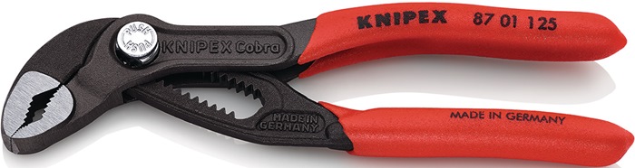 Wasserpumpenzange Cobra® L.125mm Spann-W.27mm pol.Ku.-Überzug KNIPEX