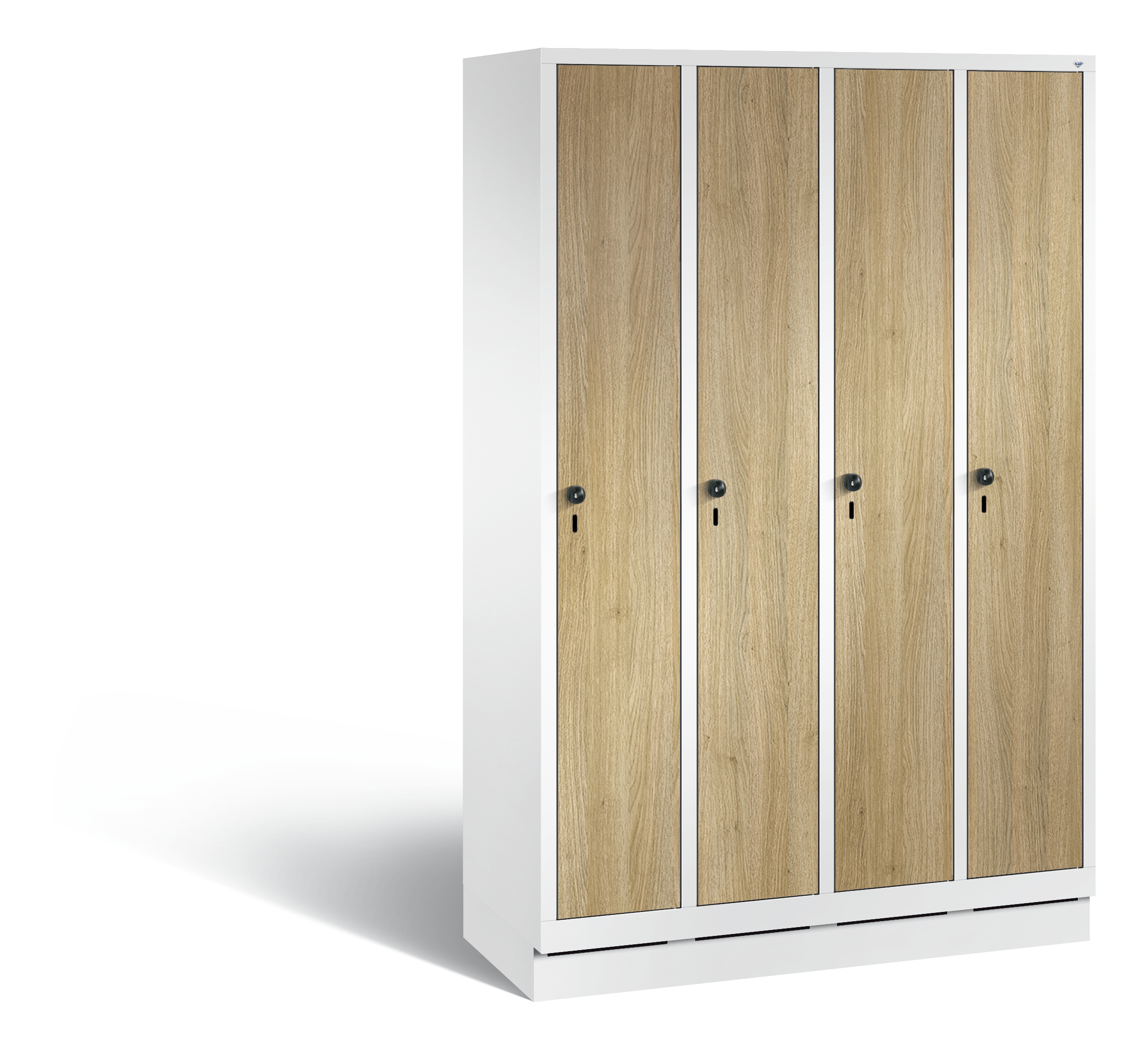 C+P Garderobenschrank Evolo, H1800xB1190xT500mm, 9016/VK032