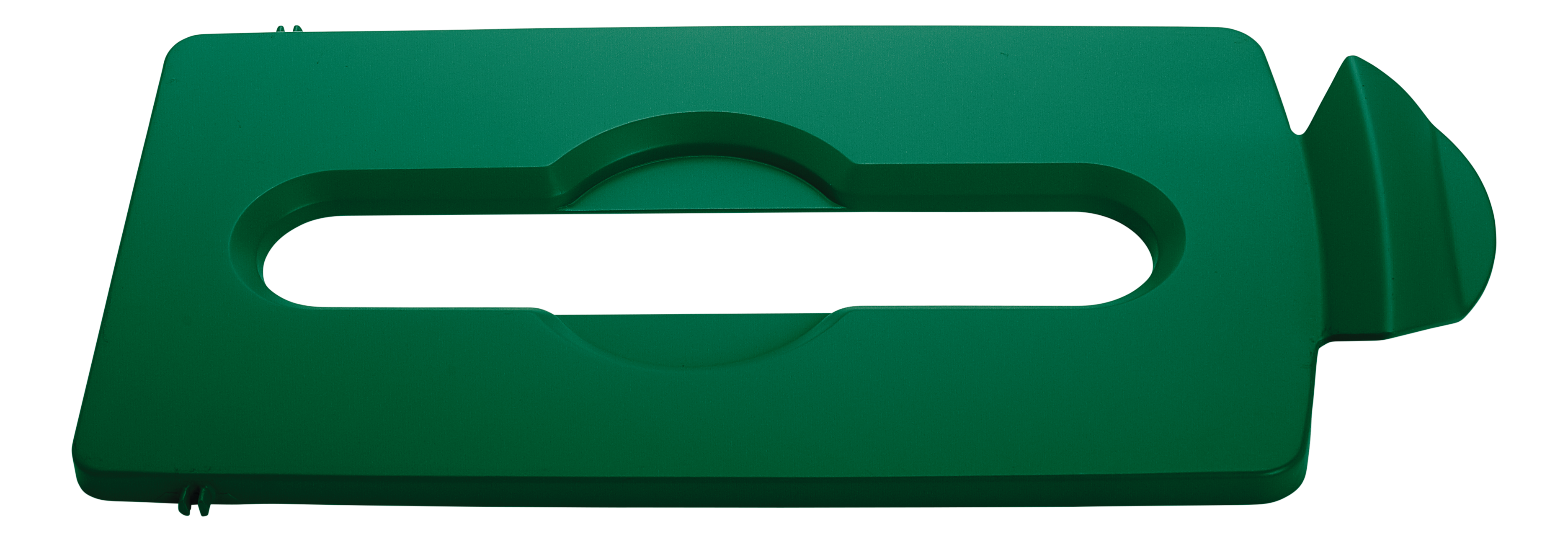 Rubbermaid Slim Jim® Recyclingstation, Papierschlitzdeckel, grün