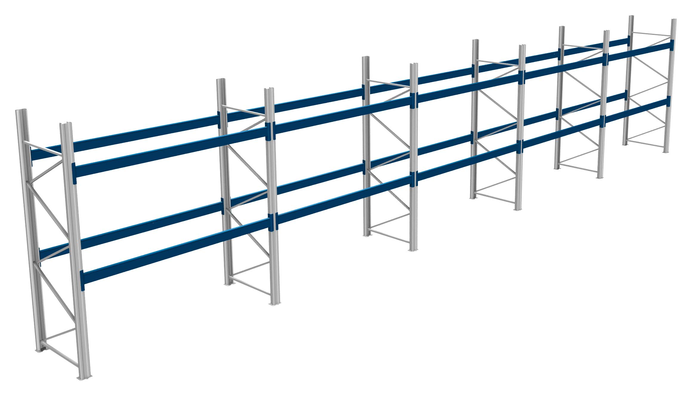 BITO Paletten-Komplettregale, 800 kg Palettengewicht, Feldbreite 2700 mm