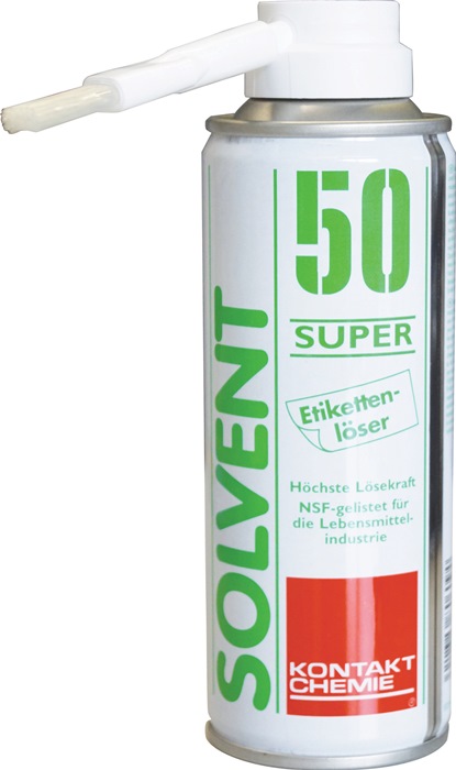Etikettenlöser SOLVENT 50 SUPER 200 ml NSF K3 Spraydose KONTAKT CHEMIE