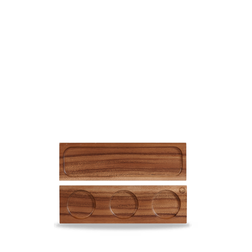 Churchill Rustikales Akazienholz Rechteckige Holzbretter, 30x9cm, 4 Stück