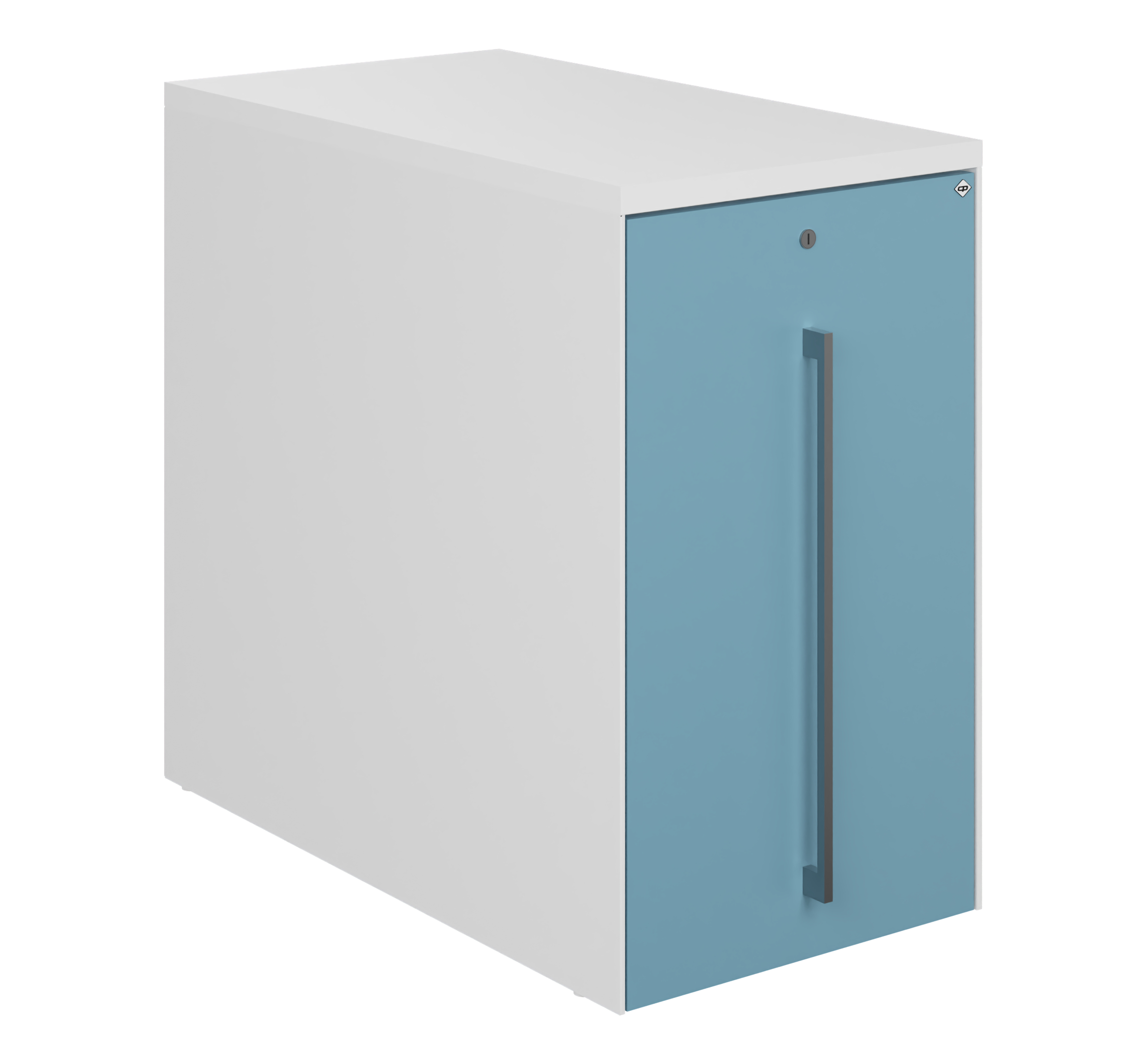 C+P Auszugschrank in Schreibtischhöhe Asisto, H740B430T800 mm, 9016/0010