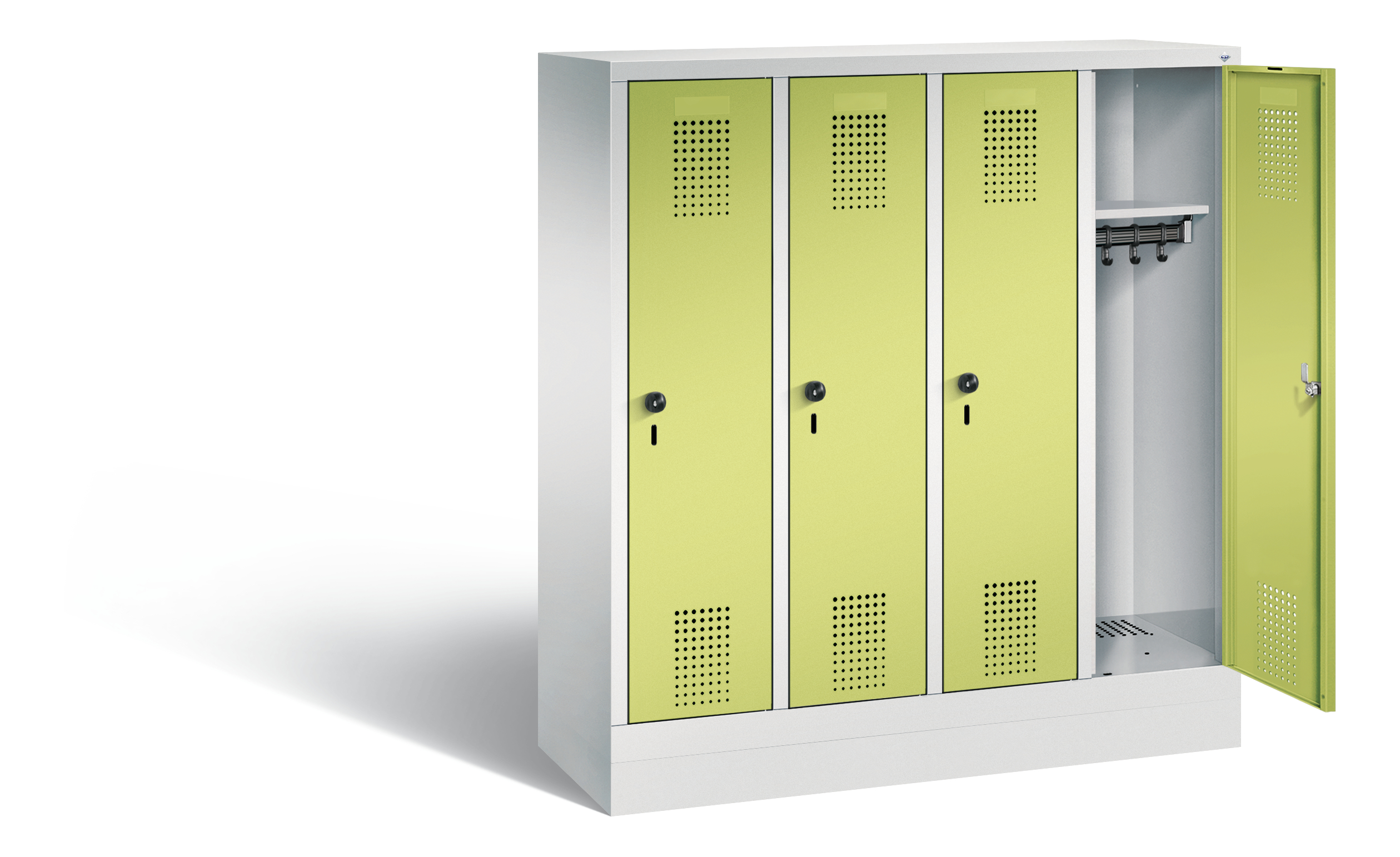 C+P Kindergarten-Spind Evolo, H1300xB1190xT300mm, 7035/0024