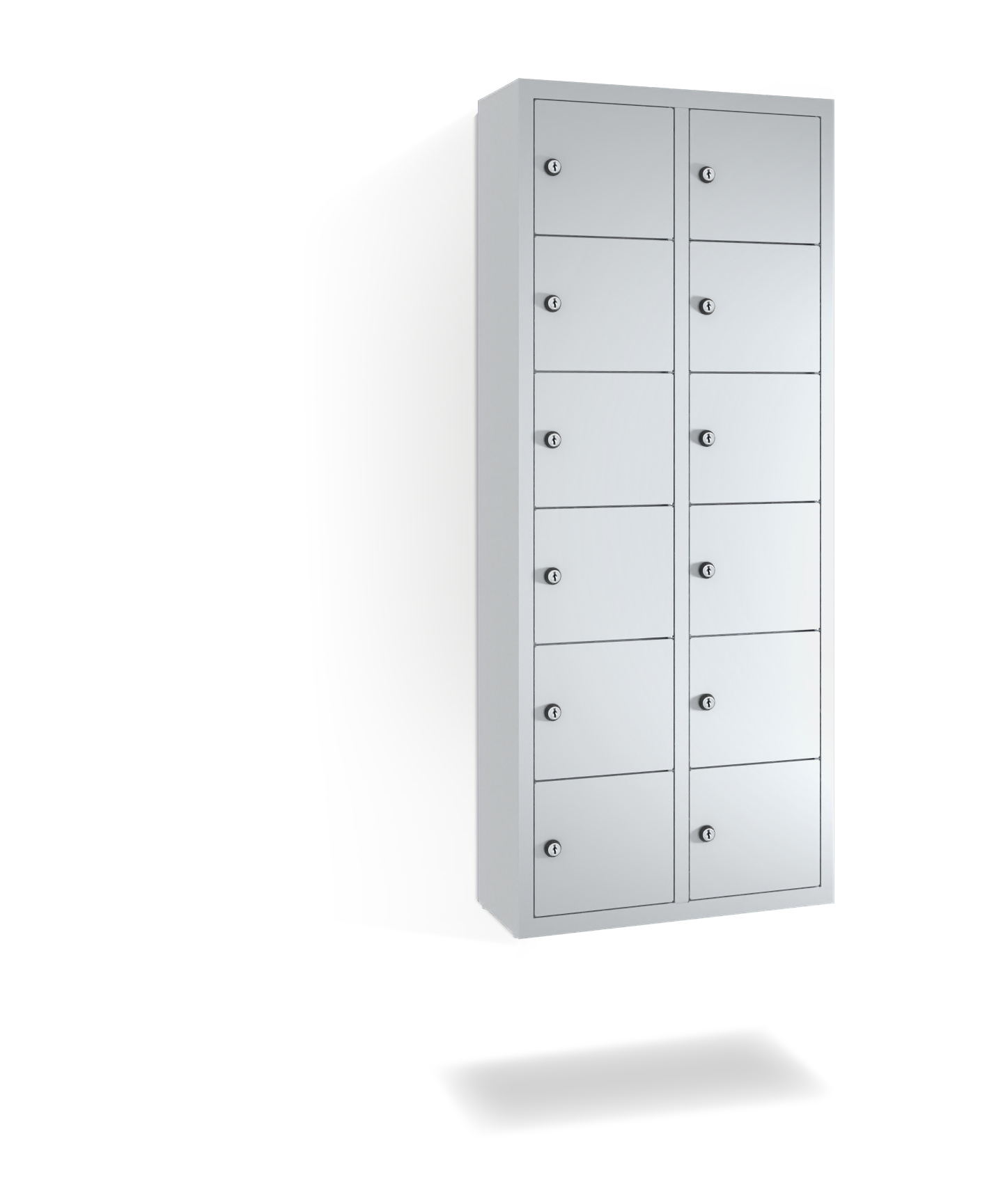 C+P Kleingefachschrank Intro, H1130xB460xT200mm, 7035/7035