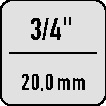 Kardangelenk 3295 3/4 Zoll L.108mm GEDORE