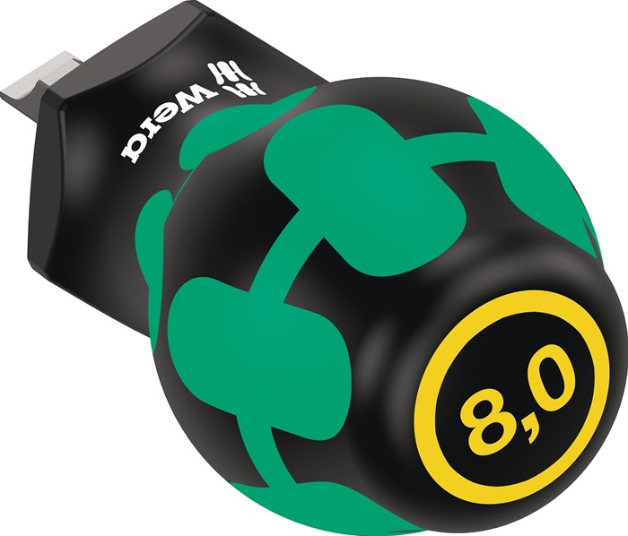 Schraubendreher 335 Stubby Schneiden-B.8mm Klingen-L.24,5mm 2K-Griff Rundkl.