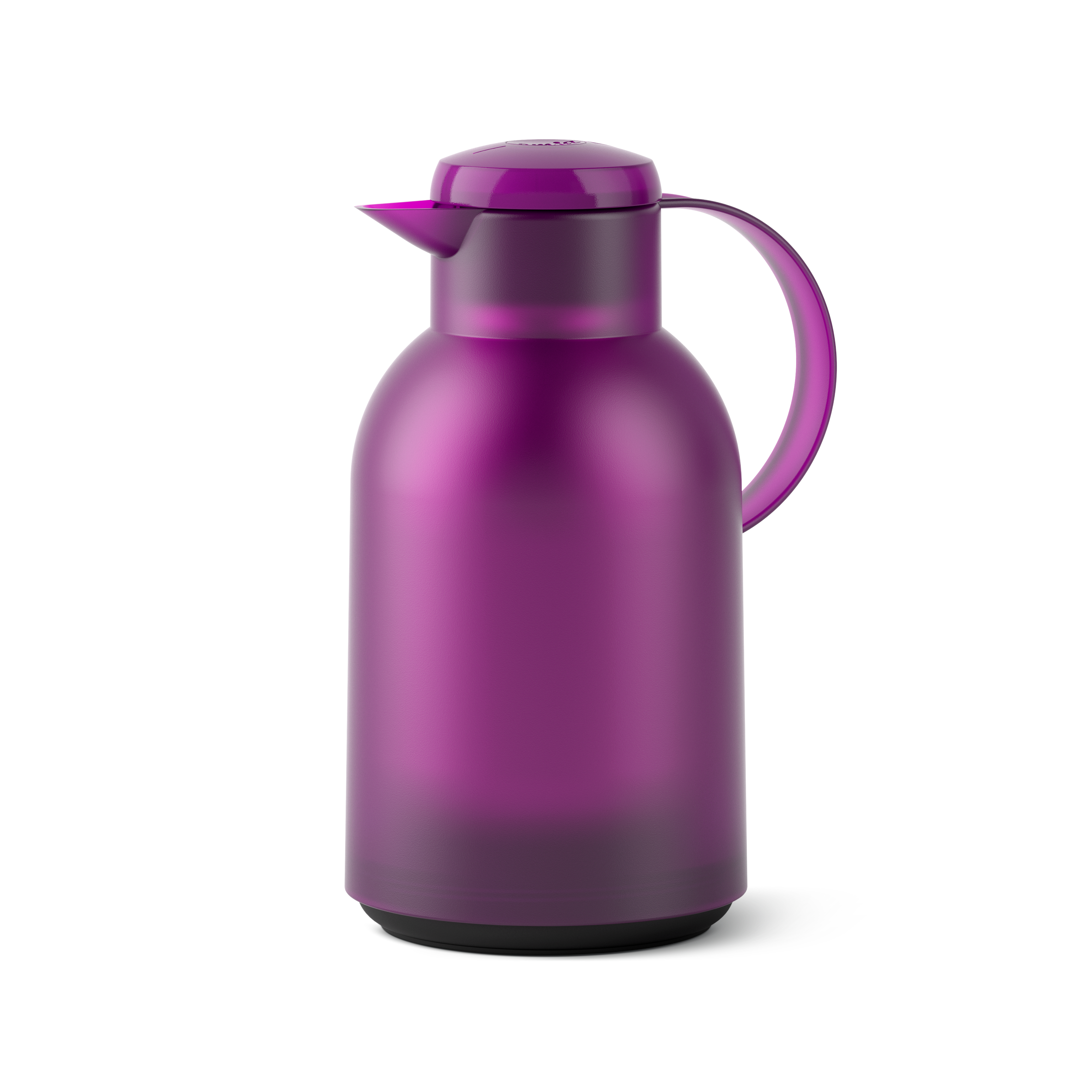 EMSA SAMBA Isolierkanne 1,5 L Quick Press, Transluzent/Aubergine