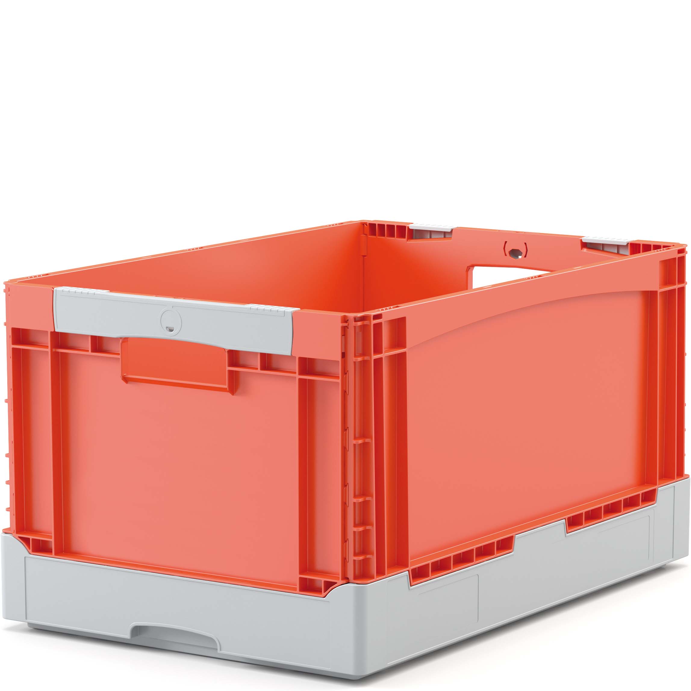 BITO Klappboxen EQ - mit Durchfassgriffen, mit glattem Boden